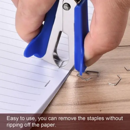 Unique Bargains Office Home Desktop Staple Remover Black Blue Red Pack of 6 image {4}