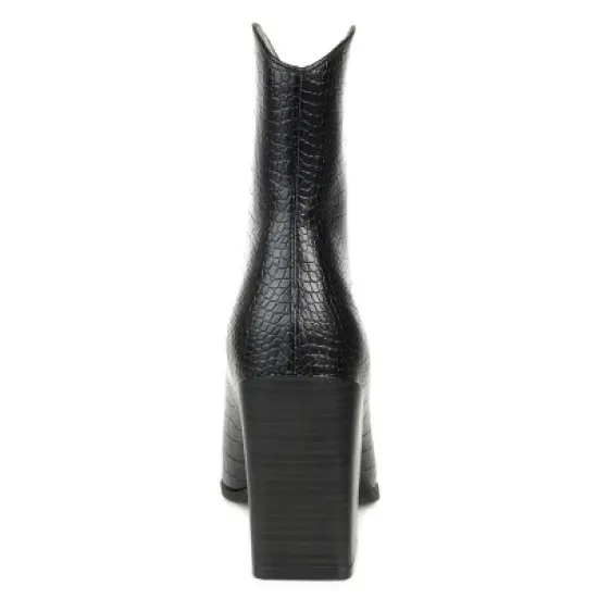 Journee Collection Womens Brekinn Tru Comfort Foam Pull On Stacked Heel Booties image {2}