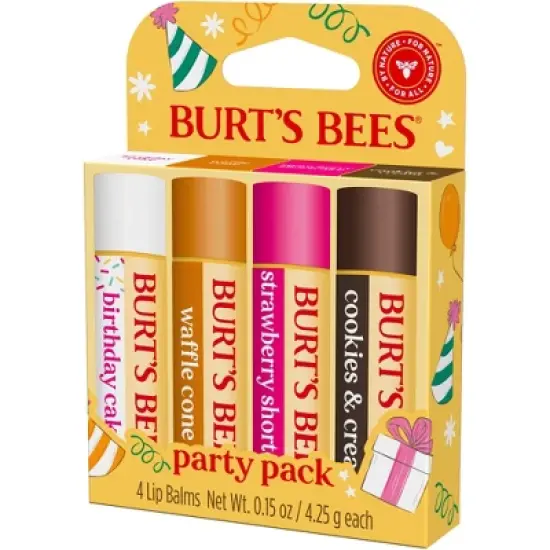 Burt's Bees Party Pack - Birthday Cake Variety - 0.6oz/4ct image {8}