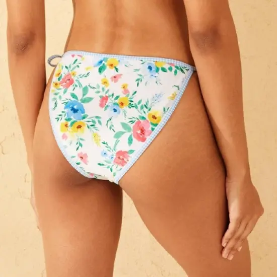 Women's Contrast Binding Low-Rise High Leg Cheeky Bikini Bottom - Wild Fable&trade; image {1}