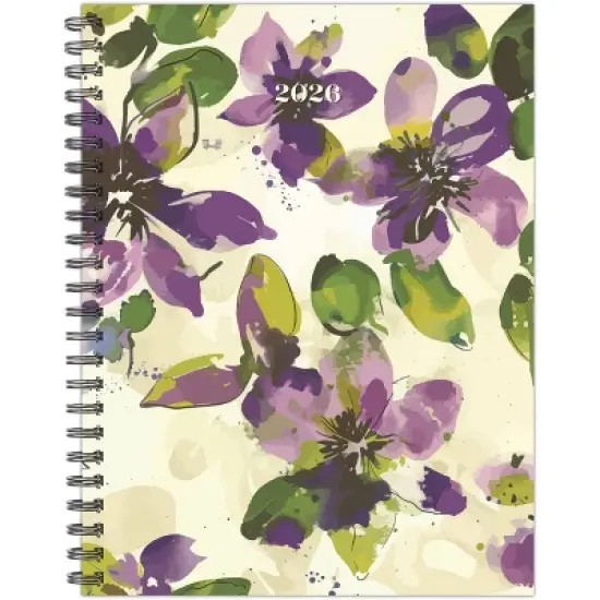 Willow Creek Press 6.5"x8.5" 2026 Watercolor Floral Weekly/Monthly Softcover Planner image {6}