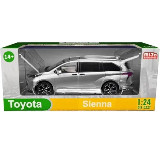 Toyota Sienna Minivan Silver Metallic 1/24 Diecast Model Car image {2}
