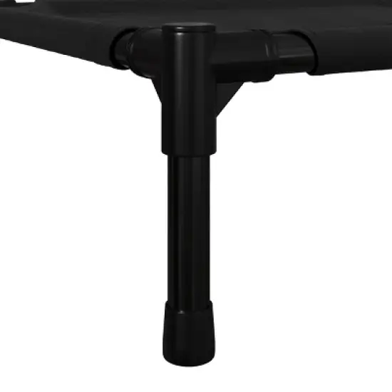 Elevated Dog Bed - 30x24-Inch Portable Pet Bed with Non-Slip Feet - Indoor/Outdoor Dog Cot or Puppy Bed for Pets up to 50lbs by PETMAKER (Black) image {5}