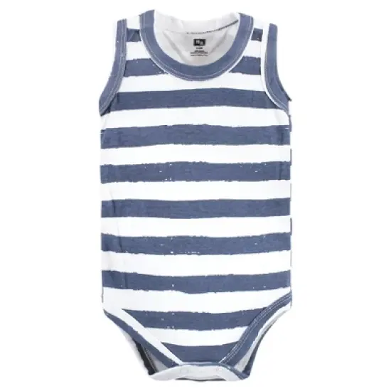 Hudson Baby Infant Boy Cotton Sleeveless Bodysuits, Boy Sea Creatures image {6}