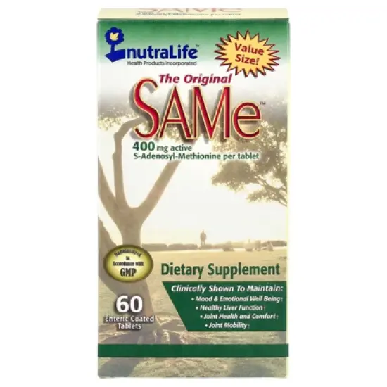 NutraLife SAMe, 400 mg, 60 Enteric Coated Tablets image {3}