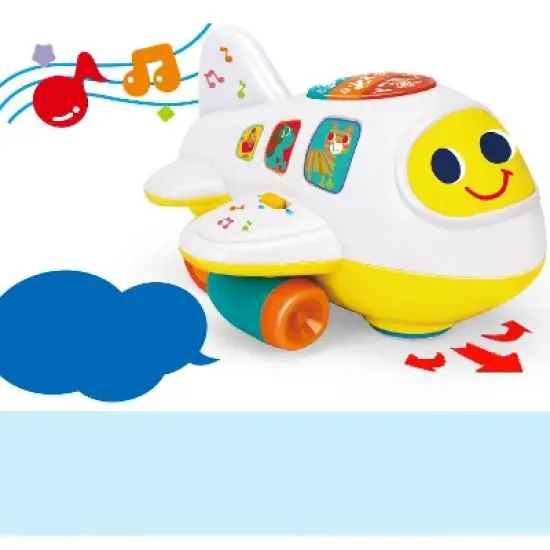 Link Ready! Set! Play! Airplane Learning Bump & Go Toy For Toddler With Light & Music image {2}