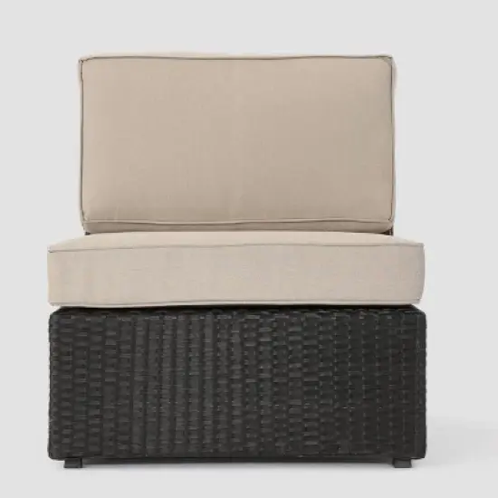 Santa Cruz 6pc Wicker Patio Sofa Set - Brown - Christopher Knight Home image {4}