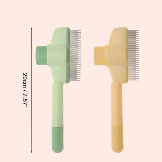 Unique Bargains Cat Grooming Brush with Release Button 1 Pc image {5}