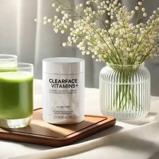 Codeage Codeage Clearface, Pantothenic Acid & Niacin, Skin Vitamins & Botanical Blend, Probiotics - 90ct image {3}