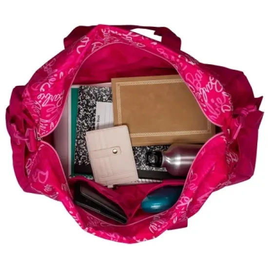 Barbie Duffle Bag, 16 inch Travel Sleepover Weekender Bag for Girls, Purple Dance Bag image {2}