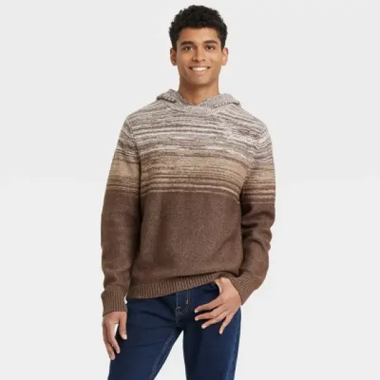Men's Ribbed Hem Hooded Pullover Sweater - Goodfellow & Co&trade; image {8}