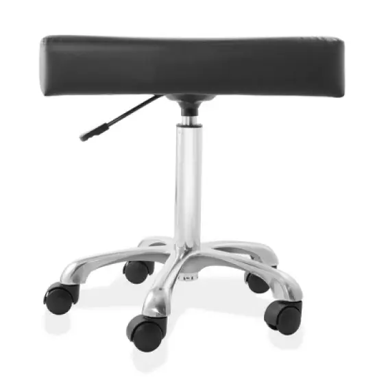 Saloniture Rolling Hydraulic Salon Stool with Large Seat - Adjustable Swivel Spa Chair with Wheels image {1}