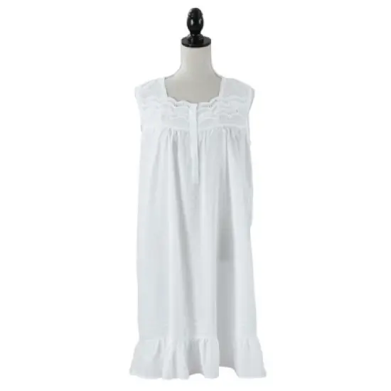 Saro Lifestyle Embroidered Design Nightgown image {4}