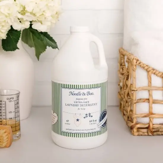 Noodle & Boo Liquid Ultra-Safe Newborn Baby Laundry Detergent for Sensitive Skin, Fragrance Free  - 64 fl oz image {3}