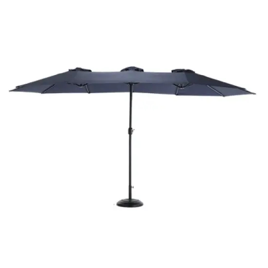 Cesicia 14.8 Ft Double Sided Outdoor Umbrella Rectangular Large with Crank image {1}