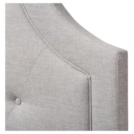 Mars Modern And Contemporary Fabric Headboard Gray - Baxton Studio image {2}