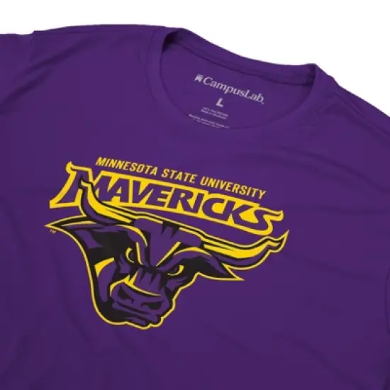 Men's Campus Lab Minnesota State University Mankato Men's Sport Active T-Shirt Primary Logo image {4}