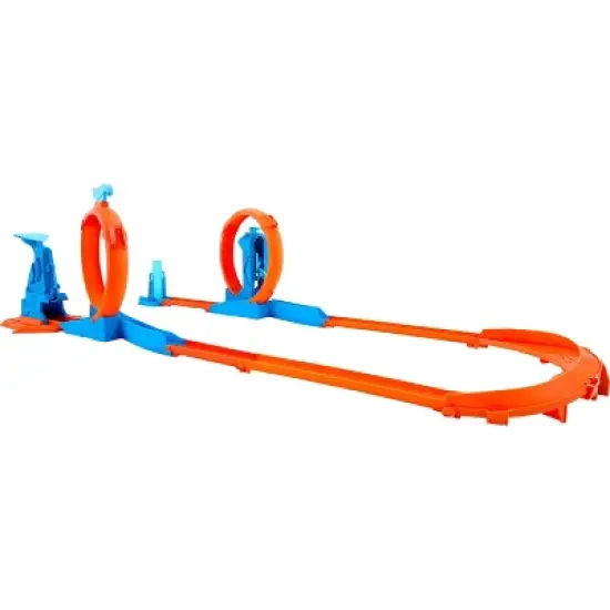 Hot Wheels Toy Vehicle Track Creator Triple Loop Kit - 24pk image {2}