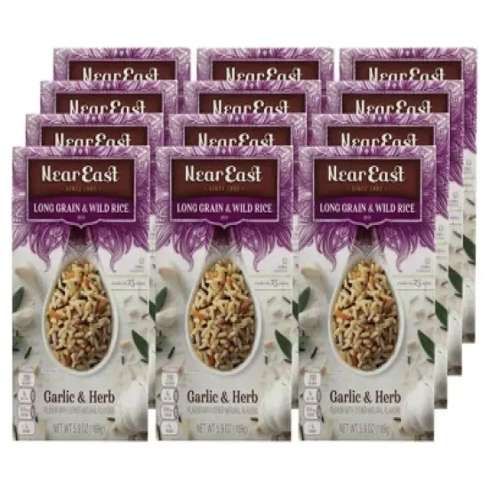 Near East Garlic & Herb Long Grain & Wild Rice Mix- Case of 12/5.9 oz image {6}