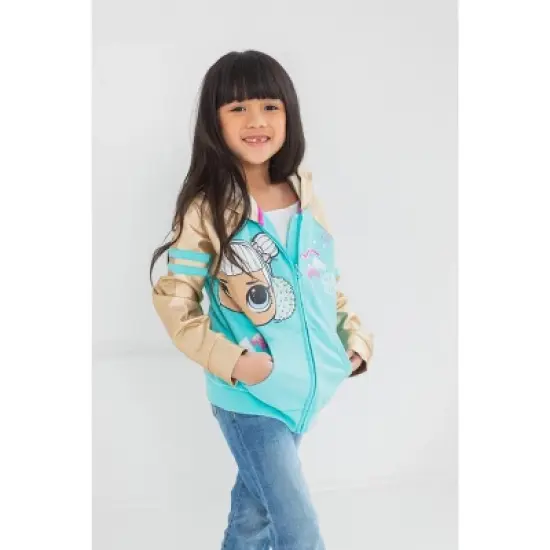 L.O.L. Surprise! Snow Angel French Terry Zip Up Hoodie Toddler to Big Kid image {3}