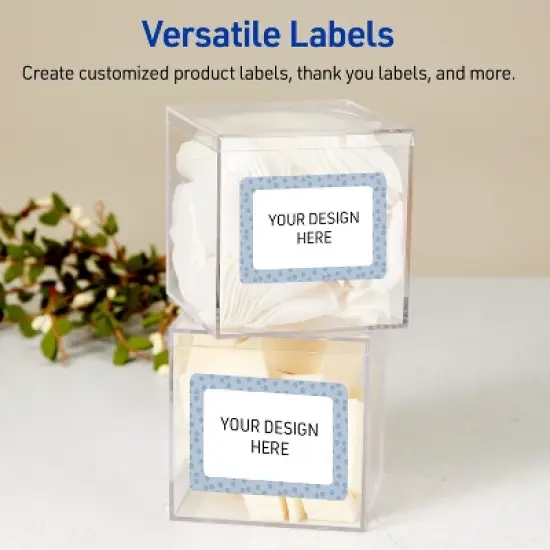 Avery Rectangle Shipping Labels, Polka Dots Design, 2" x 3", 80ct image {5}