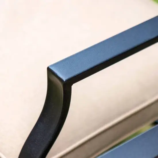 7pc Metal Dining Set with Expandable Table & 6 Swivel Chairs - Captiva Designs image {8}