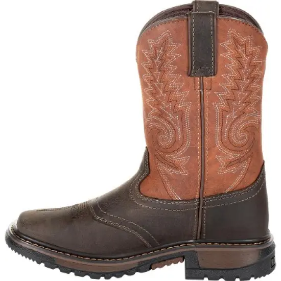 Kids Rocky Big Kids' Ride FLX Western Boot image {4}