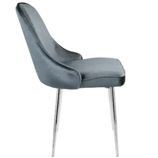 Set of 2 Marcel Dining Chairs Chrome - LumiSource image {2}