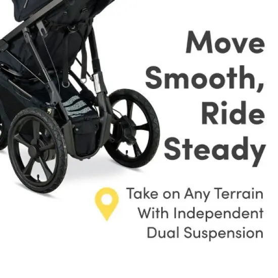 BOB Gear Wayfinder Travel System - Infant Car Seat and Stroller Combo - Nightfall image {4}