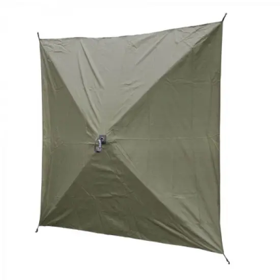 CLAM Quick-Set Escape 12 x 12 Foot Portable Pop-Up Camping Outdoor Gazebo Screen Tent Canopy Shelter and Carry Bag with Wind and Sun Panels Sets, Green image {4}