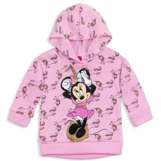 Disney Minnie Mouse Girls Fleece Pullover Hoodie and Pants Outfit Set Little Kid  image {1}