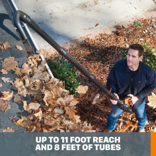 Worx WA4092 Universal Gutter Cleaning Kit for Leaf Blowers image {3}