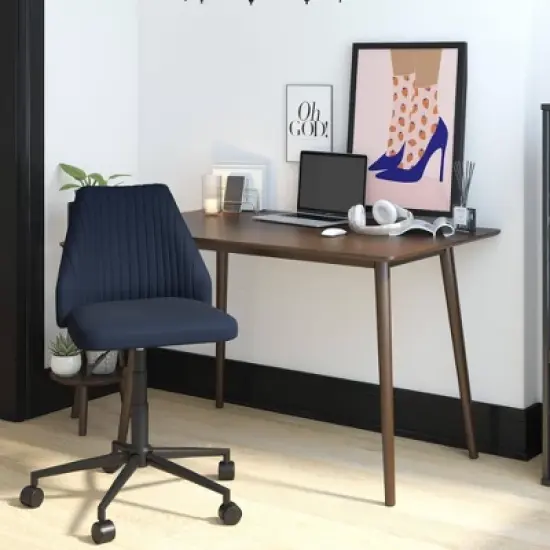 Brittany Office Chair with Casters Linen - Novogratz image {1}