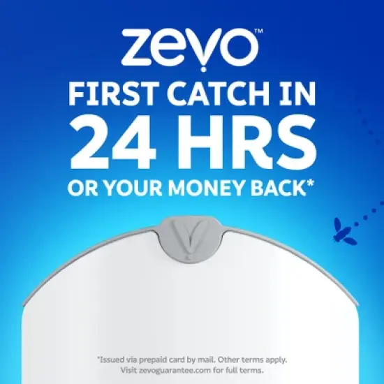 Zevo Flying Insect Indoor Light Fly Trap Starter Kit, Catches House Flies, Fruit Flies, Gnats and More - 1 Trap + 3 Refills image {6}