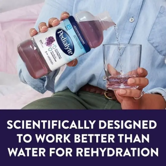 Pedialyte Oral Electrolyte Solution - Grape - 33.8 fl oz image {4}