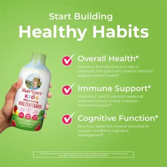 MaryRuth's Kids' Morning Vegan Multivitamin Liquid - 15.2oz image {4}