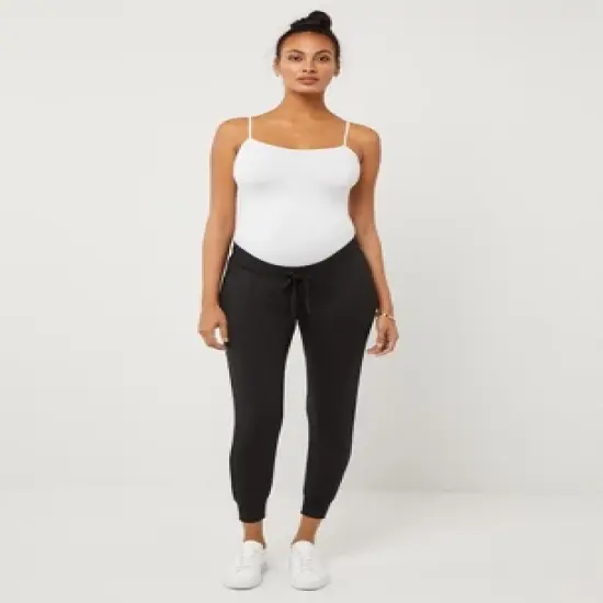 Under Belly French Terry Maternity Jogger Pant | A Pea in the Pod image {1}