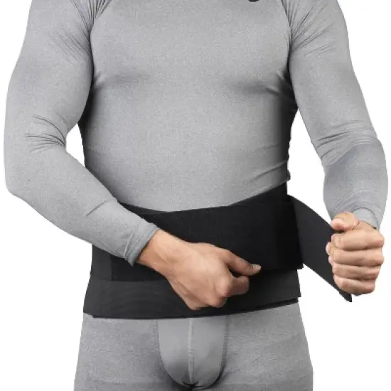 OTC Sacro Brace, Lower Back, Heavy Duty Support, Thermo Pad, Black image {2}
