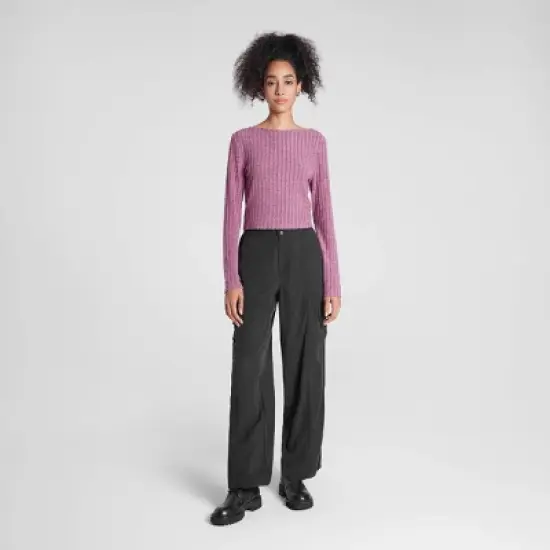 Women's Long Sleeve Rib-Knit Boat Neck Top - Wild Fable&trade; image {2}