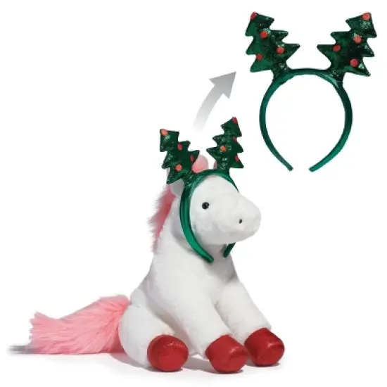 FAO Schwarz Pony with Tree Headband 12" Stuffed Animal image {9}