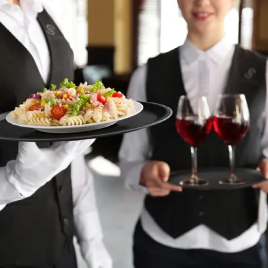 Jubilee (Set of 2) Round Restaurant Serving Trays - NSF Certified Food Service Trays image {2}