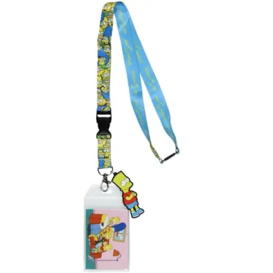 The Simpsons Family Time Breakaway Lanyard For Keys Keychain ID Badge w/Pendant image {5}