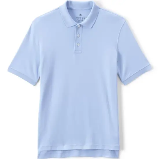 Lands' End School Uniform Men's Long Sleeve Interlock Polo Shirt image {10}