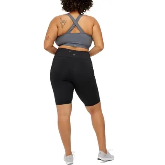 TomboyX Bike Shorts, High Waist 9" Workout Compression With Pockets For Women image {3}