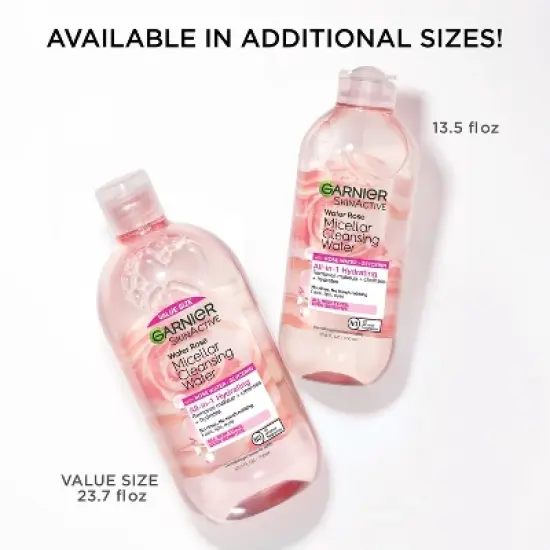 Garnier Micellar Water with Rose Water and Glycerin Hydrating Makeup Remover image {7}