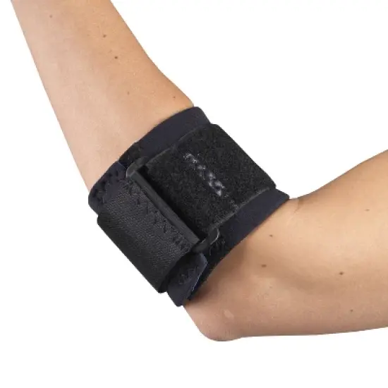 OTC Elbow Strap, Pressure Pad Compression, Neoprene, Black image {3}