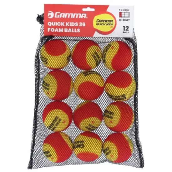GAMMA Sports Foam Quick Kids 36 12pc Ball - 12 Bag image {2}