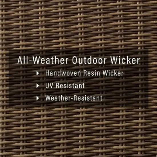 HomeStock Bradenton Outdoor Wicker Loveseat image {5}