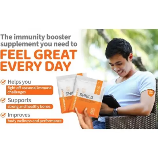 The Friendly Patch Shield patches 8 immune support  D3, C & Zinc Patch image {5}