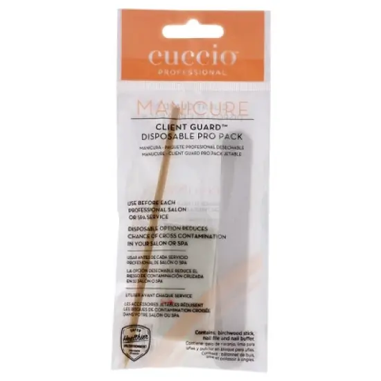Cuccio Manicure Client Guard Disposable Pro Pack - Mini Manicure Kit - 3 pc image {1}
